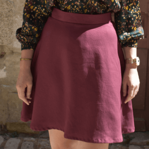 Jupe Fanny bordeaux
